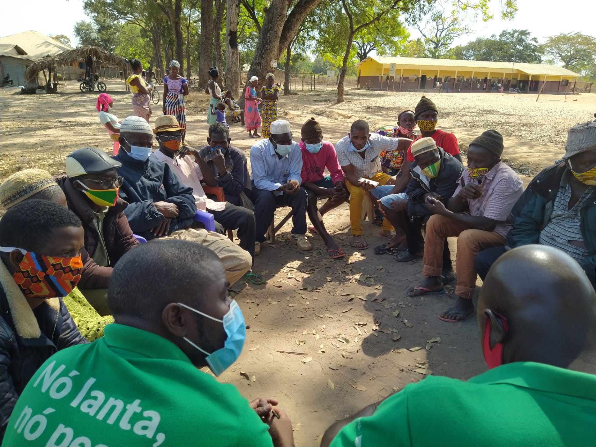 Community meeting in Guinea Bissau