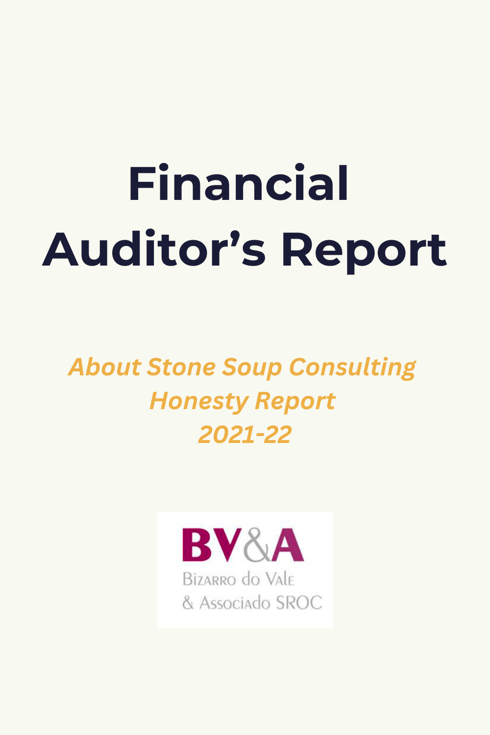 FINANCIAL AUDITOR'S REPORT