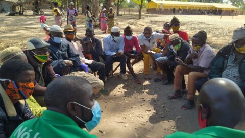 Community meeting in Guinea Bissau